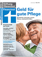 Pflegetagegeldversicherung bei Stiftung Warentest - 2015